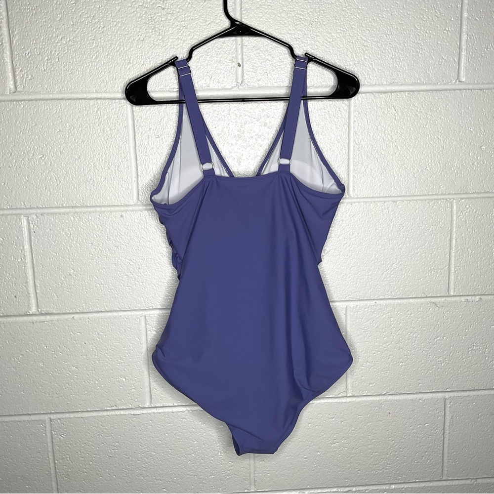 < NWT Blue/Purple One Piece Swimsuit > - Picture 5 of 5